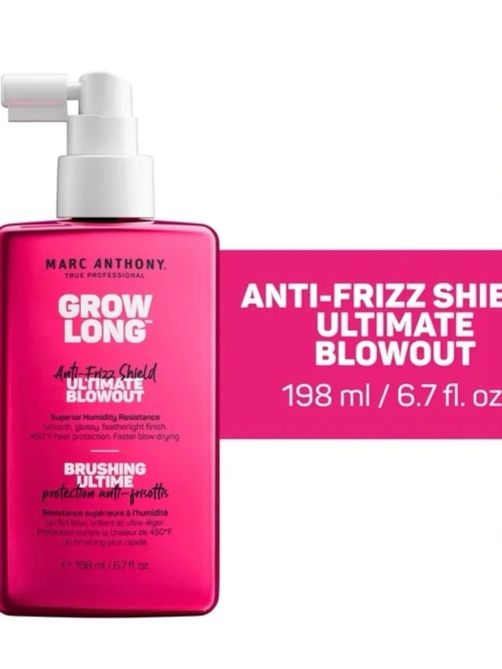 Marc Anthony Grow Long Anti-Frizz Shield Ultimate Blowout - Travel size 1.7 oz